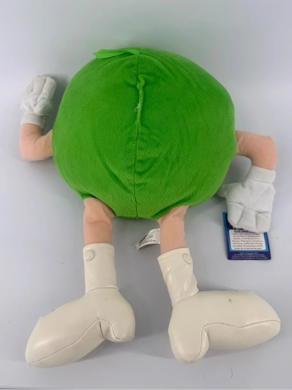 Vintage 2001 Nanco Green M&M Plush 17